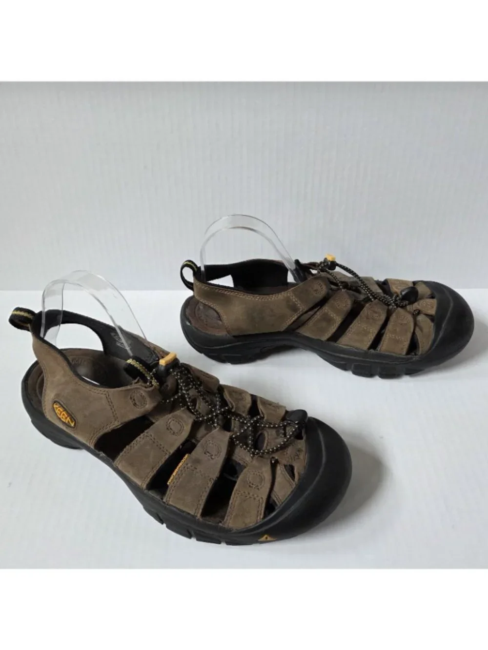 Keen Sandals Mens 11.5 Brown Leather Newport Hiking Trail Shoes Waterproof